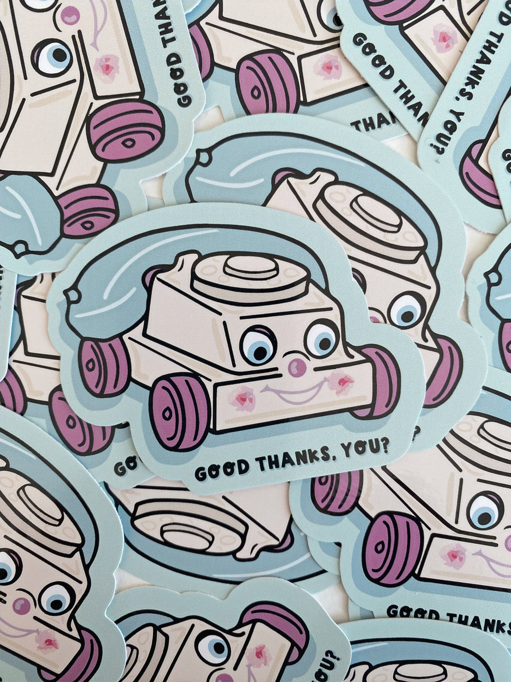 Creepy Phone Sticker image 0