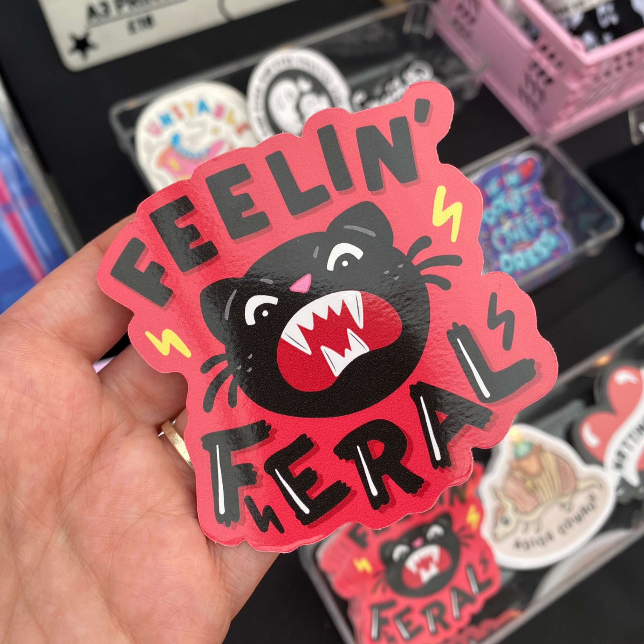 Feelin' Feral Sticker image 0
