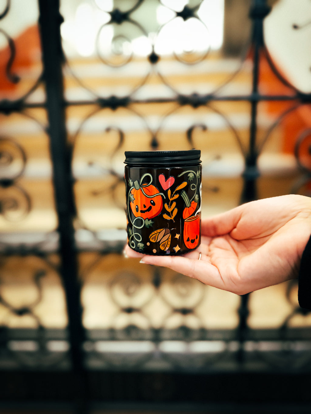 Pumpkin cardamom bread candle