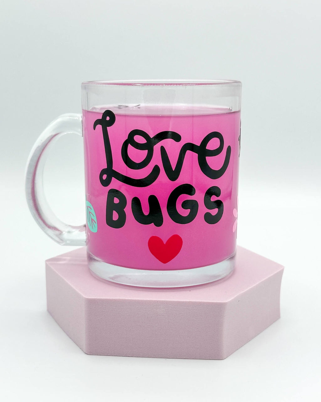 Love Bugs Glass Mug image 0