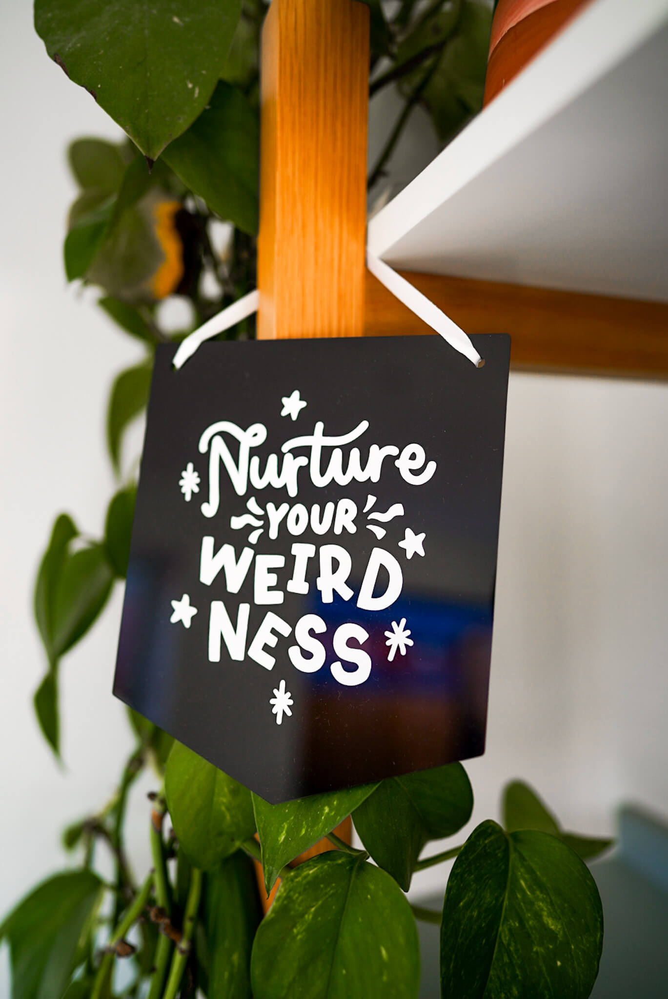 Nurture Your Weirdness Acrylic Banner image 0