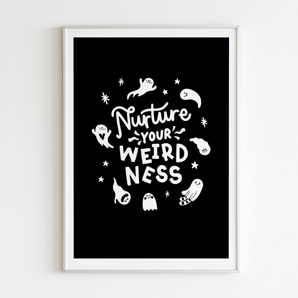 Nurture Your Weirdness Ghost Print image 0