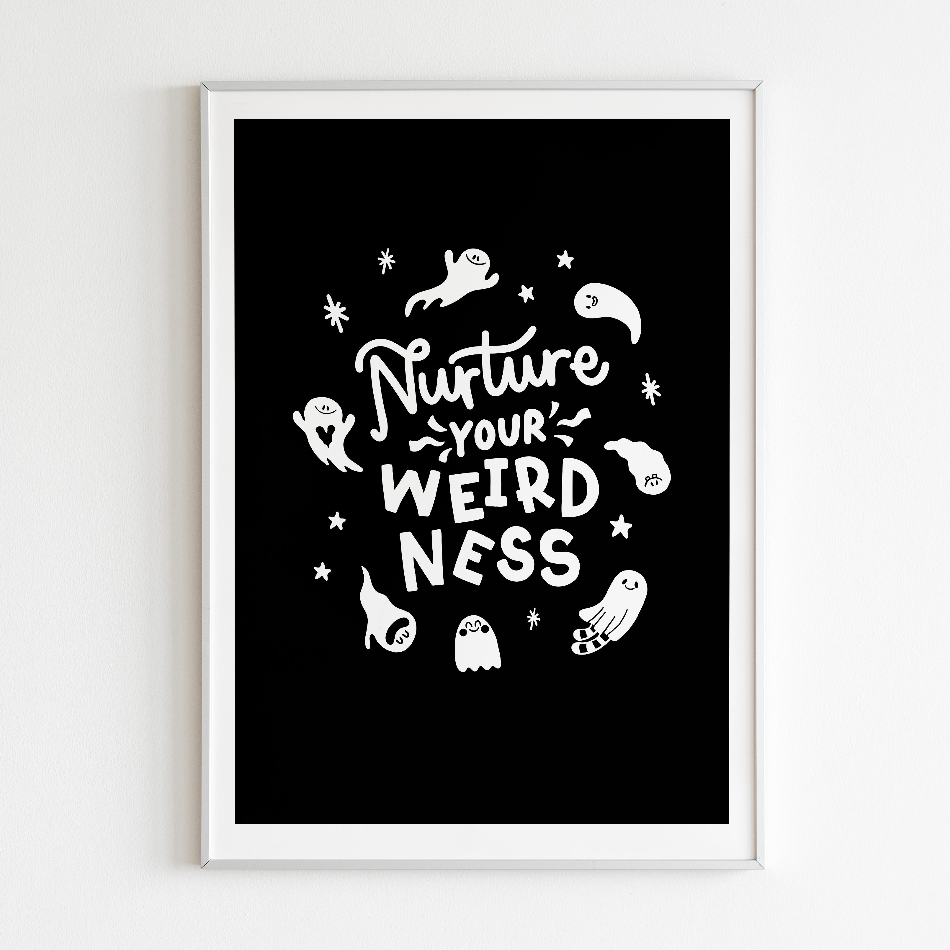 Nurture Your Weirdness Ghost Print image 0