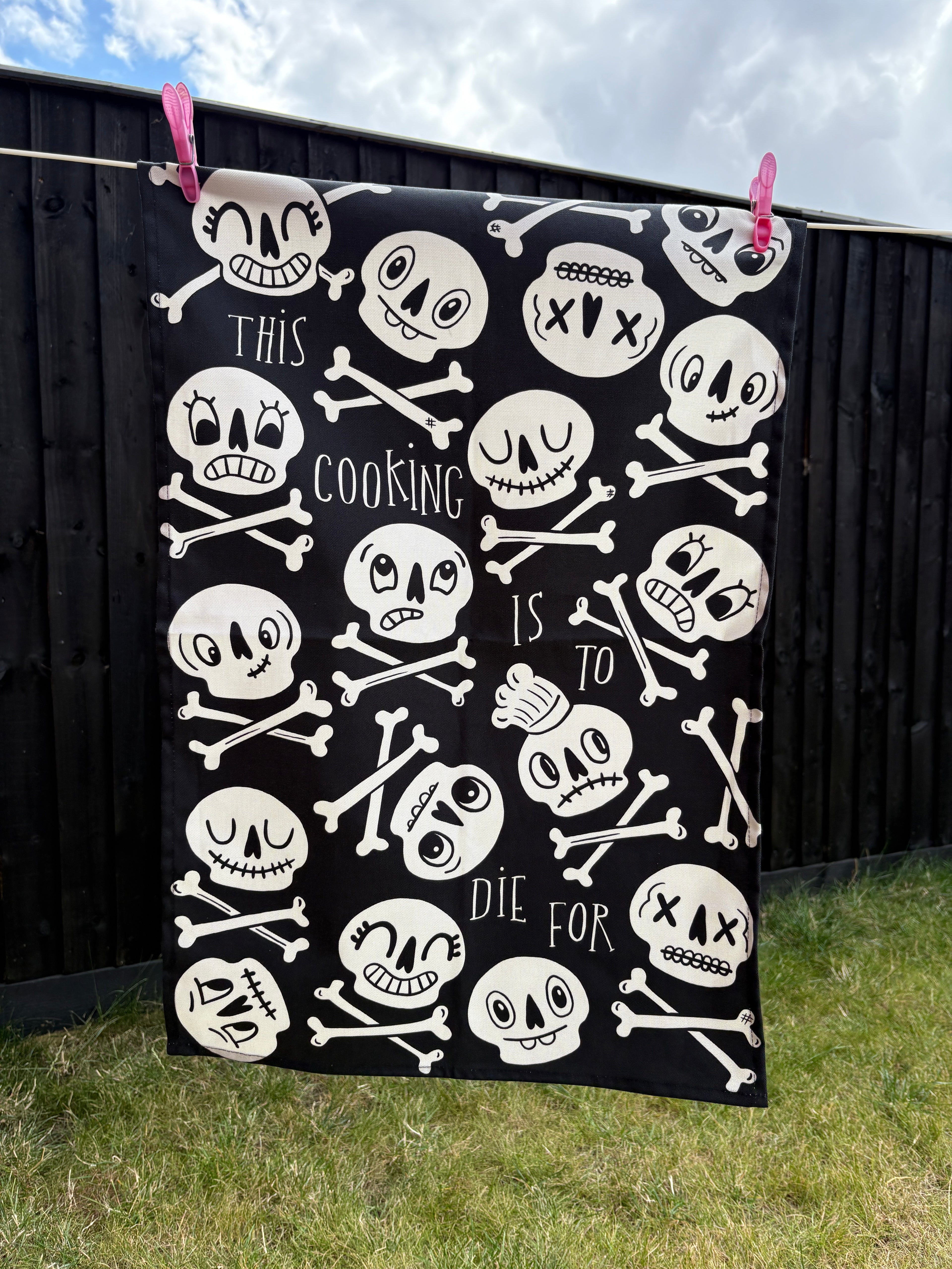 Skull Tea Towel