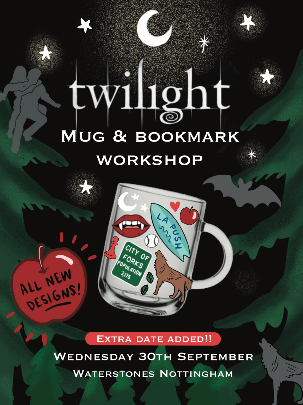 Twilight Mug & Bookmark Workshop 30/09