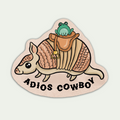 Adios Cowboy Sticker