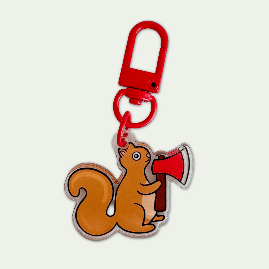 Murder Squirrel Keyring