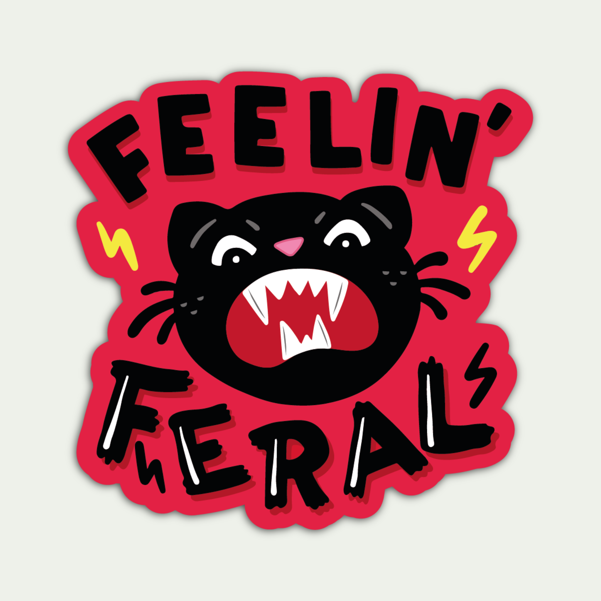 Feelin' Feral Sticker