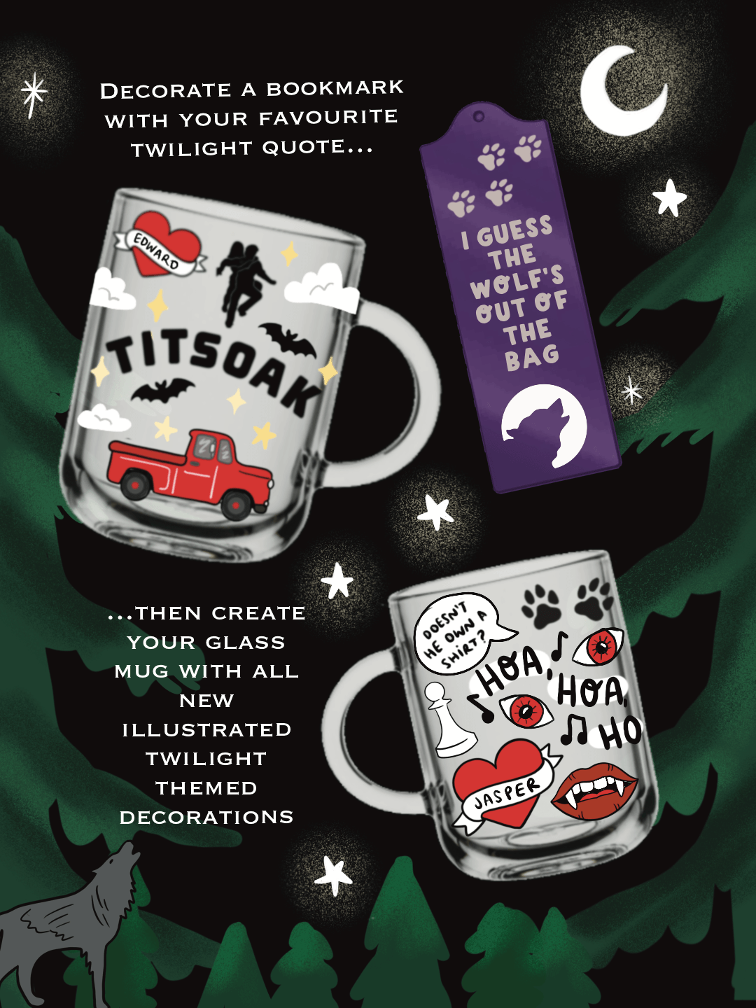 Twilight Mug & Bookmark Workshop