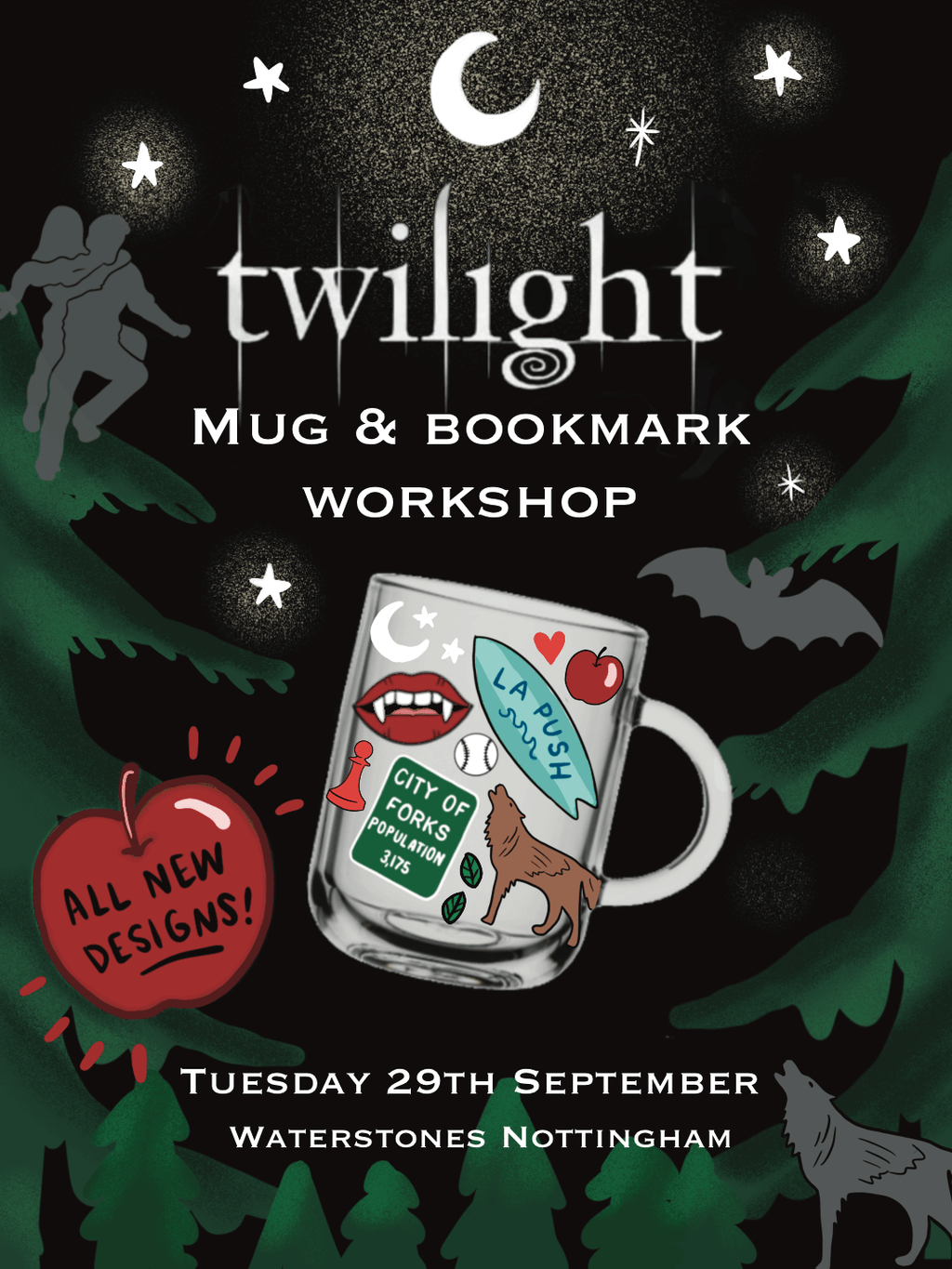Twilight Mug & Bookmark Workshop