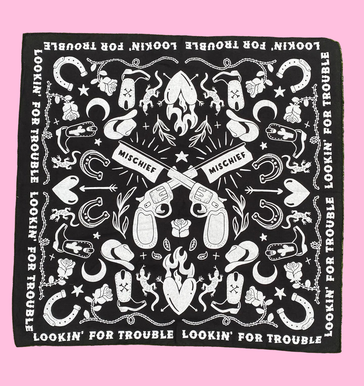 Lookin’ For Trouble Bandana image 0