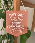 Difficult Girls Acrylic Banner image 0