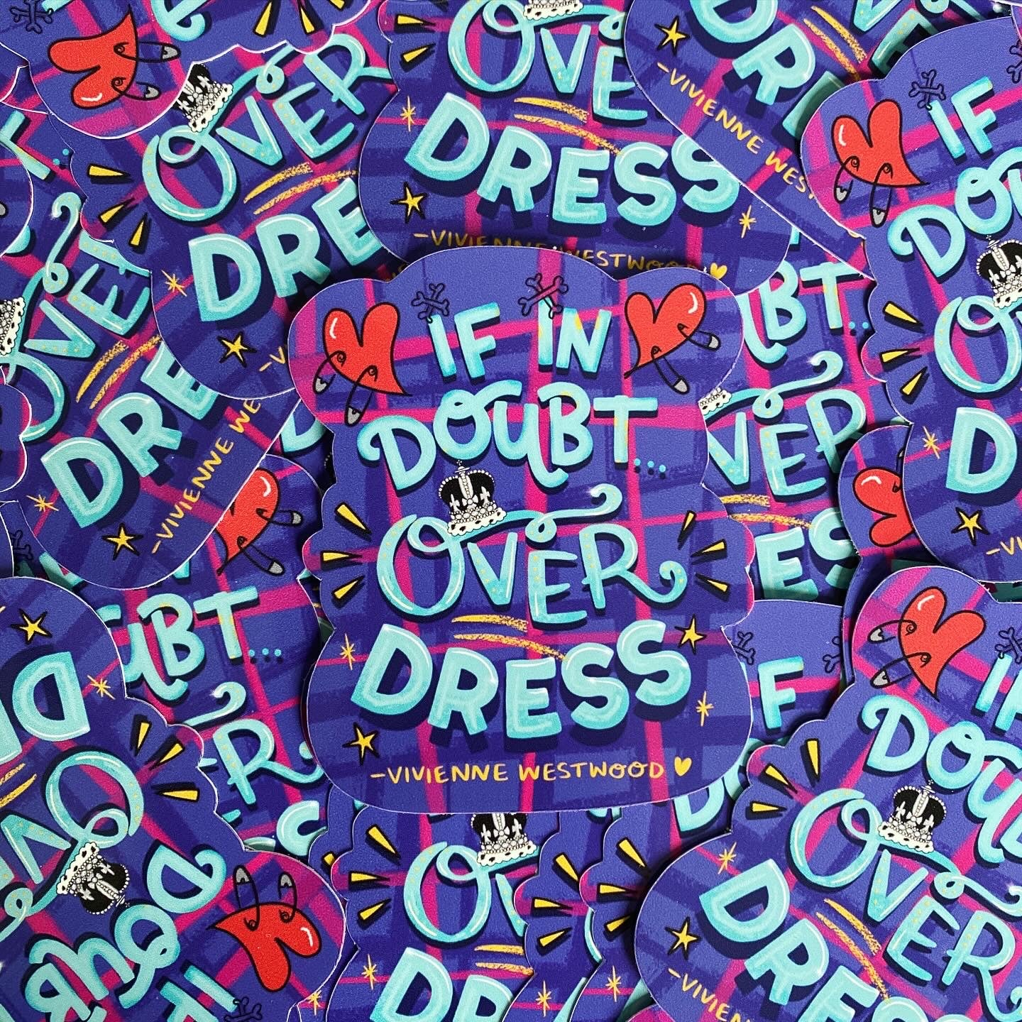 If in doubt, overdress sticker image 0