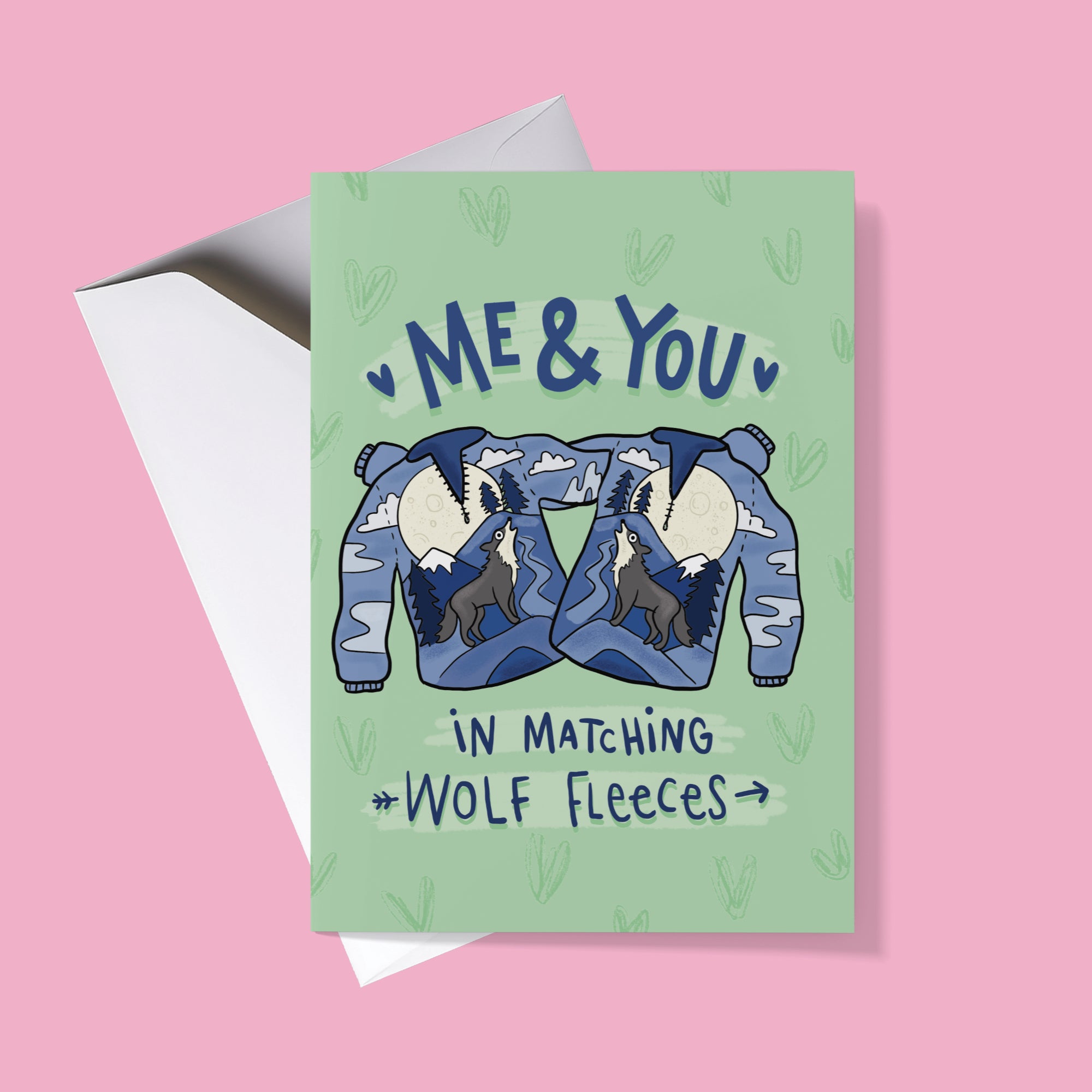 Wolf Fleece Card